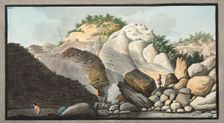 View of the hot spring, Pisciarelli, from a part of the Cone of the Solfaterra, 1776