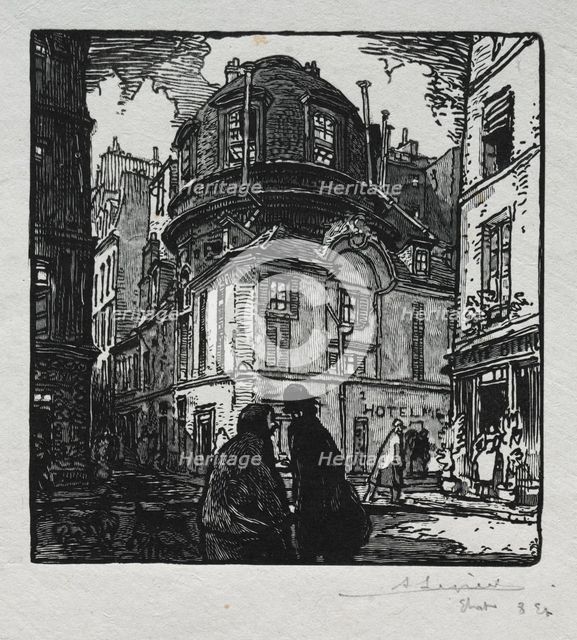 View of the Hotel Colbert. Creator: Auguste Louis Lepère (French, 1849-1918).