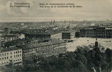 View of the Hotel Astoria from the Saint Isaac's Cathedral in St. Petersburg, 1910s