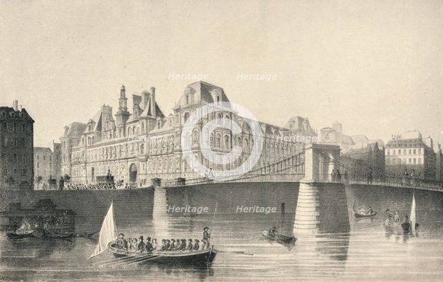 'View of the Hotel de Ville and the Pont d'Arcole', 1915. Artist: JB Arnout.