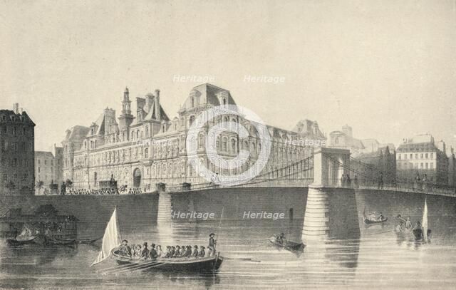 'View of the Hotel de Ville and the Pont d'Arcole', 1915. Artist: JB Arnout.