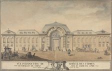 View of the Hôtel des Fermes Générales du Tabac, 1763. Creator: Jean-Michel Moreau