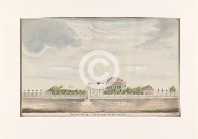 View of the House at Simpang van Vooren, 1809.  Creator: C. Coolen.