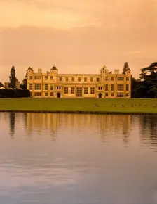 View of the house from the lake, Audley End House, Essex, 1996