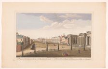 View of the House of Parliament on College Green Square in Dublin
, 1753. Creators: Fabr. Parr, James Mason