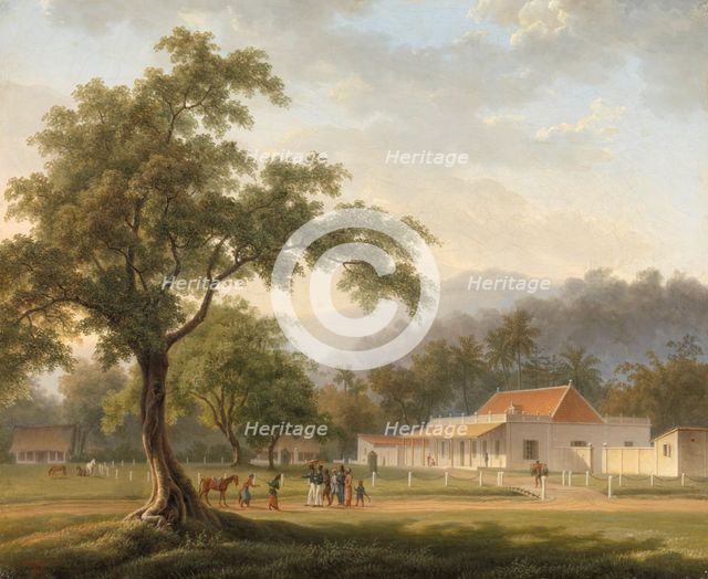 View of the house of the resident, Mr. J. Ph. van Zuylen van Nyevelt, in Banyuwangi (East Java), 182 Creator: Antoine Auguste Joseph Payen.