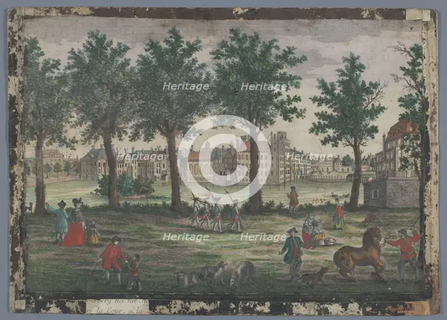 View of the Hofvijver in The Hague, 1742-1801. Creator: Anon.