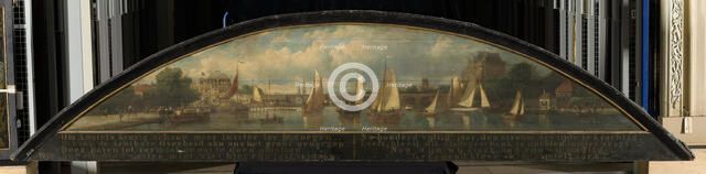 View of the Hoge Sluis (bridge) in Amsterdam, from the Amstel harbour, 1868.  Creator: Johan Adolph Rust.