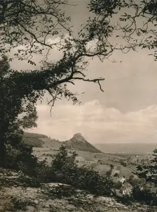 View of the Hohenkrahen from the slopes of the Hotentwiel 1931. Artist: Kurt Hielscher
