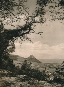 View of the Hohenkrahen from the slopes of the Hotentwiel 1931. Artist: Kurt Hielscher