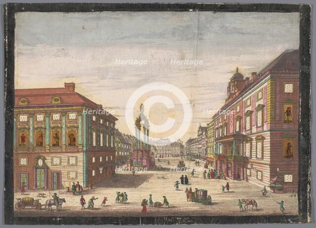 View of the Hoher Markt in Vienna, 1755-1779. Creator: Johann Sigrist.