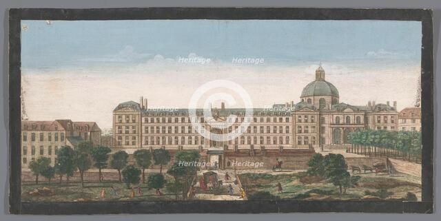 View of the Hôpital de la Salpêtrière in Paris, 1700-1799. Creator: Anon.