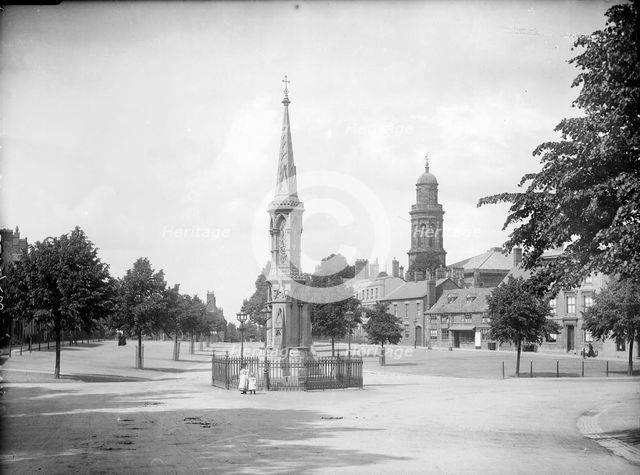 View of the Horsefair Cross, Banbury, Oxfordshire, c1860-c1922.  Artist: Henry Taunt