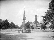 View of the Horsefair Cross, Banbury, Oxfordshire, c1860-c1922. Artist: Henry Taunt