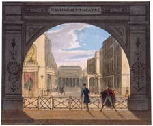 View of the Haymarket Theatre, London, c1820. Artist: Anon