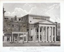 View of the Haymarket Theatre, Westminster, London, 1822. Artist: Thomas Dale