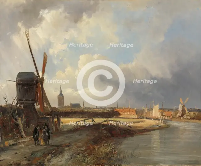 View of The Hague, c.1850-c.1852. Creator: Cornelis Springer.