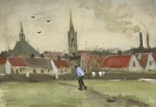 View of The Hague with Nieuwe Kerk, 1882. Creator: Gogh, Vincent, van (1853-1890)
