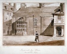 View of the hall, Furnival's Inn, City of London, 1815. Artist: CN