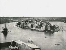 View of the harbour, Valletta, Malta, 1895. Creator: Unknown