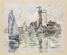 View of the Harbour at Les Sables-d'Olonne, c1920s. Artist: Paul Signac