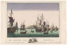 View of the harbour in Batavia, 1742-1801. Creator: Georg Mathaus Probst