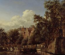 View of the Herengracht, Amsterdam, from the Leliegracht, between c1660 and c1670. Creator: Jan van der Heyden