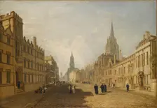 View of the High Street, Oxford, 1809-1810. Artist: JMW Turner