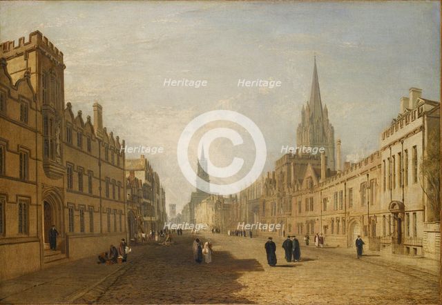 View of the High Street, Oxford, 1809-1810. Artist: JMW Turner.