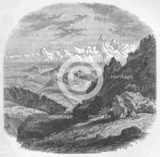 'View of the Himalayan Range', c1880. Artist: Unknown.