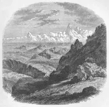 View of the Himalayan Range c1880