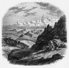 View of the Hindoo Coosh Mountains c1891. Creator: James Grant