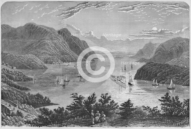 'View of the Hudson from the Vicinity of West-Point', 1883. Artist: Littell.