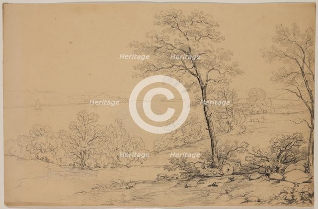 View of the Hudson River, 19th century. Creator: John William Casilear.