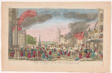 View of the intake and looting of Bergen op Zoom by the French in 1747, 1747-1799. Creator: Anon