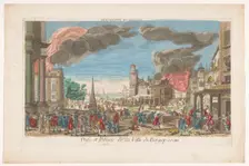 View of the intake and looting of Bergen op Zoom by the French in 1747, 1747-1799. Creator: Anon