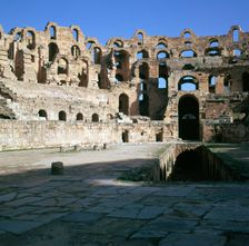 View of the interior of a Roman colosseum, 2nd century