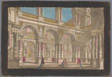 View of the interior of a structure, 1700-1799. Creator: Anon