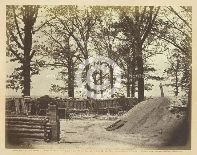 View of the Interior of Fort Steadman, May 1865. Creator: Alexander Gardner.