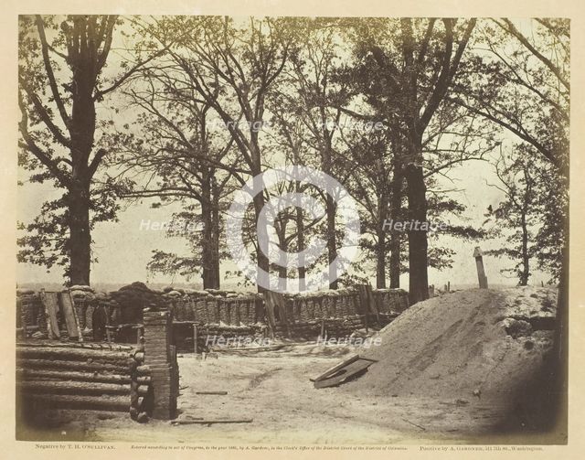 View of the Interior of Fort Steadman, May 1865. Creator: Alexander Gardner.