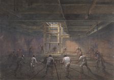 View of the Interior of One of the Tanks on Board the Great Eastern, 1865-66. Creator: Robert Charles Dudley