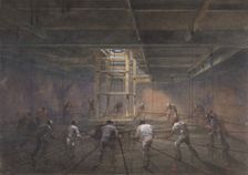 View of the Interior of One of the Tanks on Board the Great Eastern, 1865-66. Creator: Robert Charles Dudley