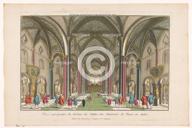 View of the interior of the Certosa di Pavia, 1700-1799. Creator: Unknown.