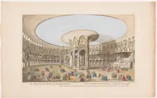 View of the interior of the Rotunda in London's Ranelagh Gardens, 1751. Creator: Nathaniel Parr