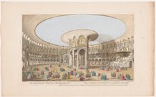 View of the interior of the Rotunda in London's Ranelagh Gardens, 1751. Creator: Nathaniel Parr