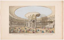View of the interior of the Rotunda in London's Ranelagh Gardens, 1751. Creator: Nathaniel Parr