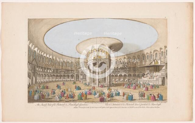 View of the interior of the Rotunda in London's Ranelagh Gardens, 1751. Creator: Nathaniel Parr.