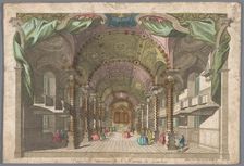View of the interior of the Saint Martin-in-the-Fields church in London, 1745-1775. Creator: Unknown