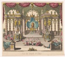 View of the interior of the Temple of Venus, 1700-1799. Creator: Anon