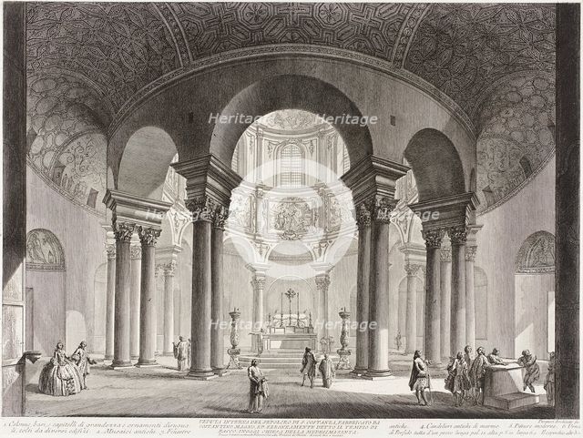 View of the interior of the Tomb of Saint Costanza, built by Constantine the Great..., c1760-1778. Creator: Giovanni Battista Piranesi.